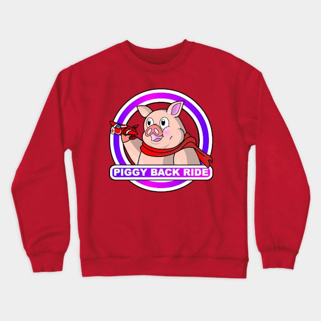 PIGGYBACKRIDE 5 Crewneck Sweatshirt by cholesterolmind